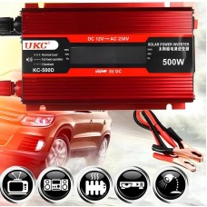 Автомобільний інвертор UKC 12V-220V 500W з LCD дисплеєм