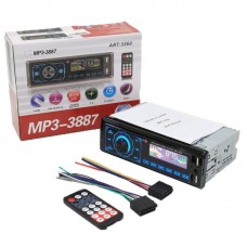 Автомагнітола з сенсорним дисплеєм та пультом, 2xUSB, AUX, Bluetooth, MP3 3888
