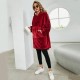 Плед толстовка с капюшоном (80х100 см), HUGGLE HOODIE, унисекс, Бордовый