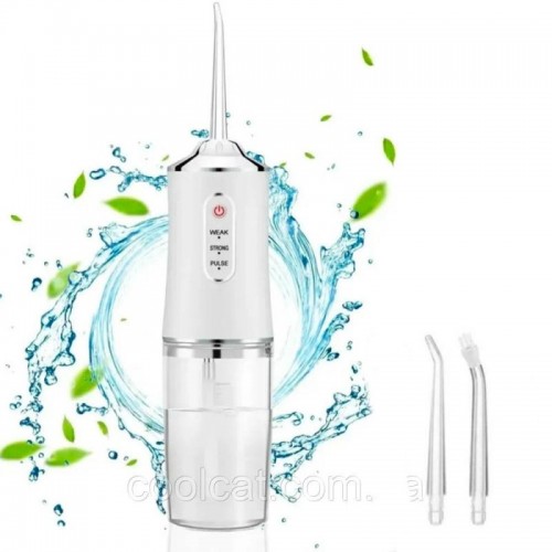 Портативний іригатор для ротової порожнини 230 мл Portable Oral Irrigator, Білий / Акумуляторний іригатор для зубів