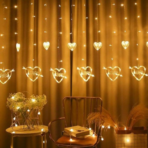 Гирлянда штора 2,5х0,8 м, на 128 LED, 220V «LOVE» Теплый Белый Гирлянда штора 2,5х0,8 м, на 128 LED, 220V «LOVE» Теплый Белый