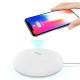 Бездротова зарядка з підсвіткою 7 кольорів, 10W, AWEI W7 + WIRELESS CHARGE