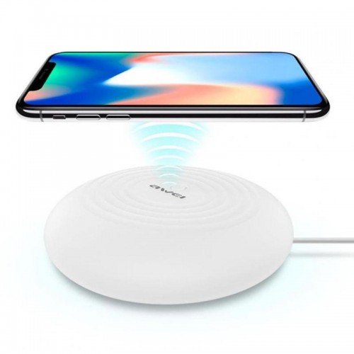 Бездротова зарядка з підсвіткою 7 кольорів, 10W, AWEI W7 + WIRELESS CHARGE Бездротова зарядка з підсвіткою 7 кольорів, 10W, AWEI W7 + WIRELESS CHARGE