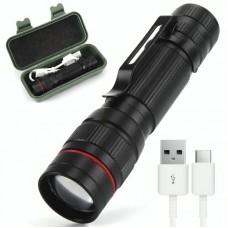 Ручний ліхтарик акумуляторний, з USB та Zoom, BL-B518-XPE