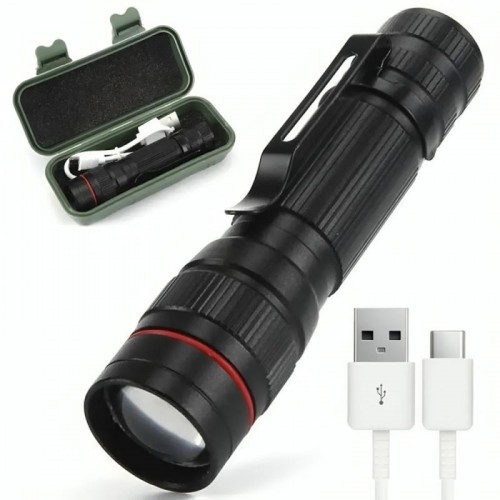 Ручний ліхтарик акумуляторний, з USB та Zoom, BL-B518-XPE