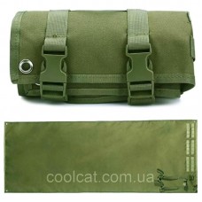 Тактичний килимок для стрільби 200х70 см олива MOLLE