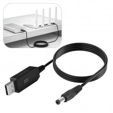Кабель питания USB-DC 12V для роутера 1м с медной жилой