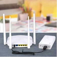 Кабель питания USB-DC 12V для роутера 1м с медной жилой