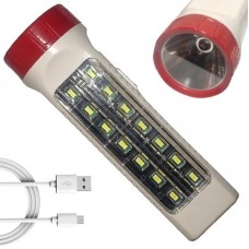 Ліхтар-прожектор 2в1 PT-238, з USB-зарядкою та боковою лампою