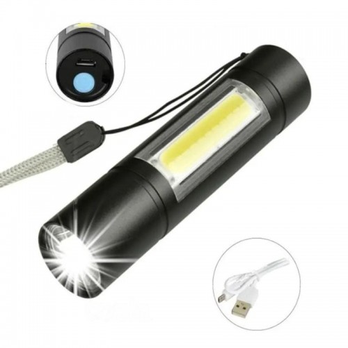 Ручний ліхтарик USB 2в1, ВL-519 XPE+COB