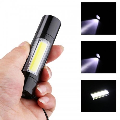 Ручний ліхтарик USB 2в1, ВL-519 XPE+COB Ручний ліхтарик USB 2в1, ВL-519 XPE+COB
