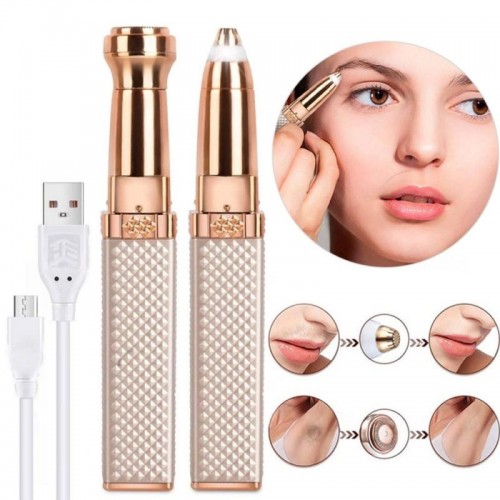Женский триммер-эпилятор 2в1 для бровей с насадками, USB, Blawless MA-3