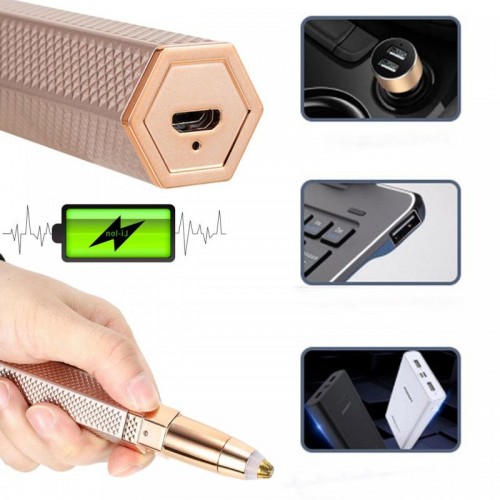 Женский триммер-эпилятор 2в1 для бровей с насадками, USB, Blawless MA-3