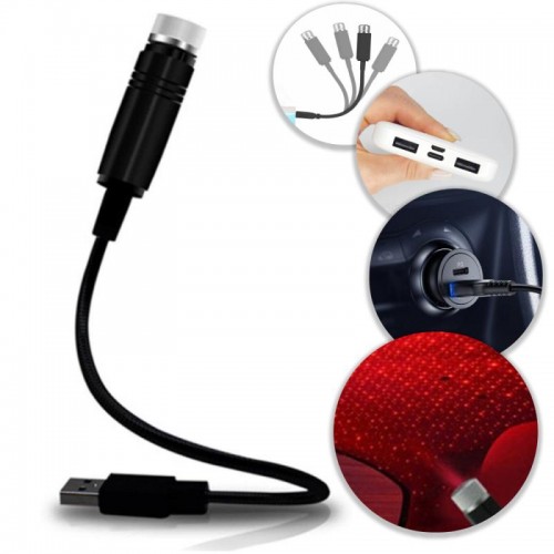 Лазерний проектор USB, для авто, STAR DL190