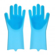 Силіконові рукавички для кухні Kitchen Gloves голубі