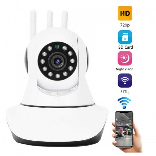 Камера відеоспостереження бездротова, з 3 антенами, WIFI, I-100AG