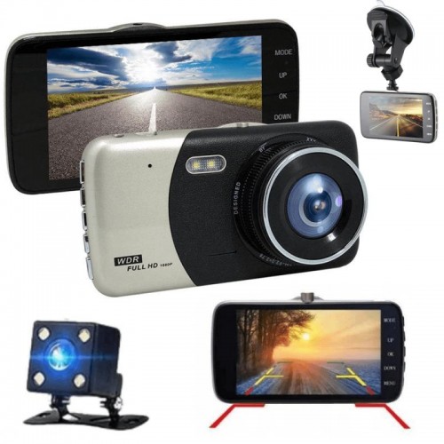 Відеореєстратор 1080P, 4'' з камерою заднього виду, DVR CT 503