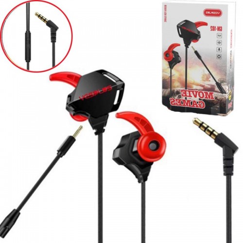 Наушники вакуумные со съемным микрофоном YESPLUS GM102