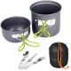 Набір туристичного посуду (каструля, чаша) + столові прилади