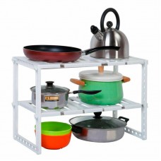Регульована кухонна полиця KITCHEN RACK 38-70 см, органайзер для посуду