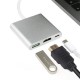 Перехідник Buro USB Type-C - HDMI 4K, Сірий