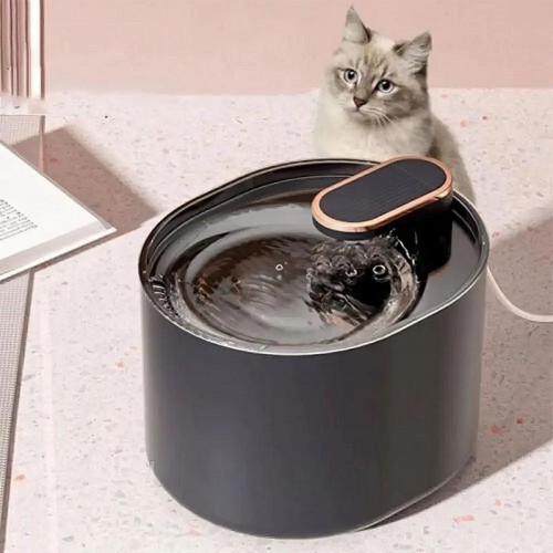 Поилка фонтан для котов и собак на 3 л, от USB, LY-292, Серая