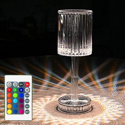 Декоративний LED світильник Crystal light, з сенсорним керуванням та пультом ДК