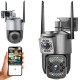 Вулична IP камера на 2 об'єктиви 4Мп, SC03 V380pro, під сім карту 4G