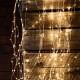 Гирлянда нить Роса от USB, 50м, 500LED + пульт, Теплый белый