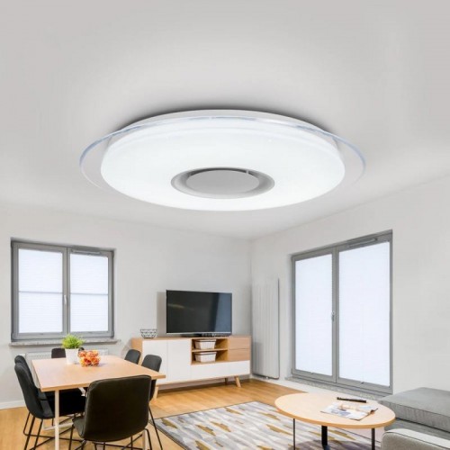 Світильник стельовий (60W, 38см) з Bluetooth+куль, RGB Lamp