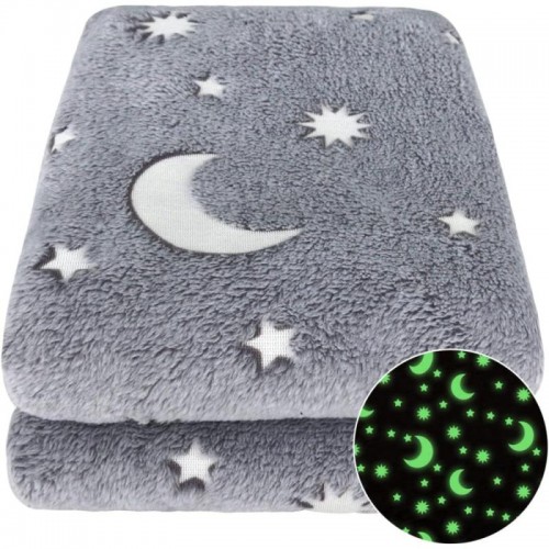Світний плед 150х200см, Magic Blanket, Сірий