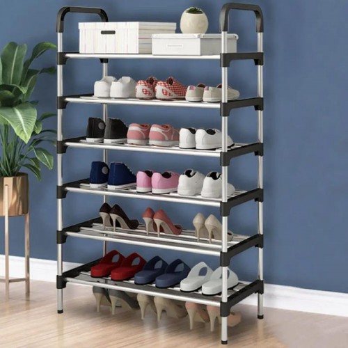 Полиця для взуття 6 секцій (105х54х25см) New shoe rack