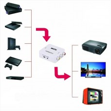 Конвертер HDMI to AV (RCA) 1080P — перехідник для відео та аудіо