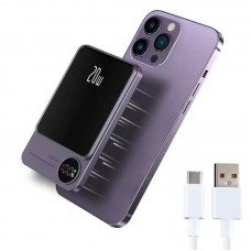 Внешний портативный аккумулятор 10000 mAh, 22,5W, MagSafe, Фиолетовый