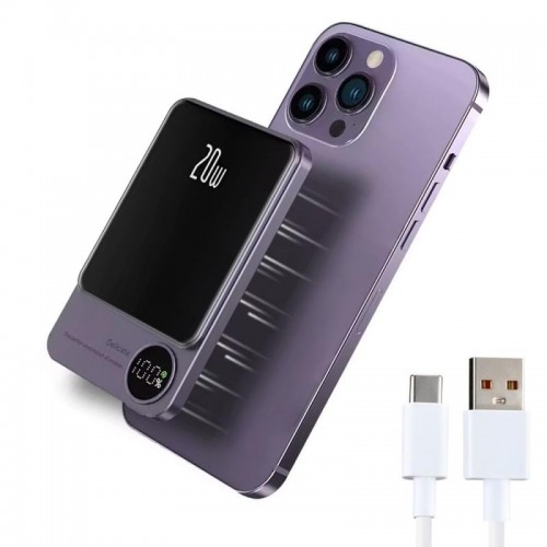 Зовнішній портативний акумулятор 10000 mAh, 22,5W, MagSafe, Фіолетовий