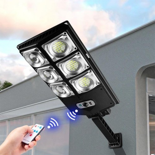 Вуличний ліхтар на сонячній батареї з датчиком руху 180LED, W789A-3 Вуличний ліхтар на сонячній батареї з датчиком руху 180LED, W789A-3