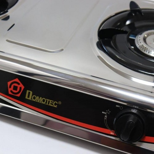 Настільна газова плита на 2 конфорки (4,4 кВт) Domotec MS 6606 Настільна газова плита на 2 конфорки (4,4 кВт) Domotec MS 6606