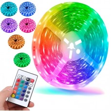 Світлодіодна стрічка RGB3528 на 10м від USB + пульт ДК
