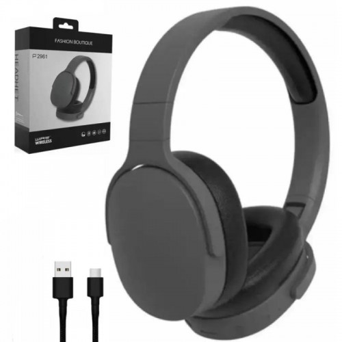 Бездротові навушники з мікрофоном та Bluetooth, 2961 BT, Чорні