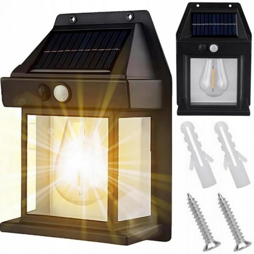 Вуличний світильник на сонячній батареї з датчиком руху, SOLAR WALL LAMP ВK-888