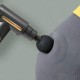 Перкусійний масажер з 4 насадками Gun Massager, Сірий