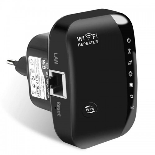 Підсилювач WiFi сигналу до 300 Mb/s (2,4G) МТ02, Чорний