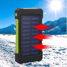 Повербанк на сонячній батареї 20000mAh + ліхтарик, KL110