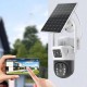 4G камера видеонаблюдения с солнечной панелью, PTZ Y001