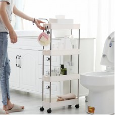 Етажерка на колесах 4 яруси Bathroom Rack 87×38×13 см