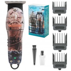 Акумуляторна машинка для стрижки волосся VGR V-690 + 4 насадки