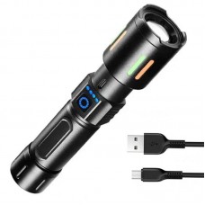 Ручний ліхтарик BL 611-TG з зумом, USB зарядка, 3 режими