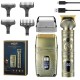 Машинка для стрижки волос и бороды + 4 насадки, с USB, VGR V-649