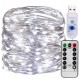 Гирлянда нить Роса от USB, 50м, 500LED + пульт, Холодный белый