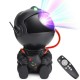 Лазерный ночник-проектор звездного неба Космонавт, с USB + пульт, Черный